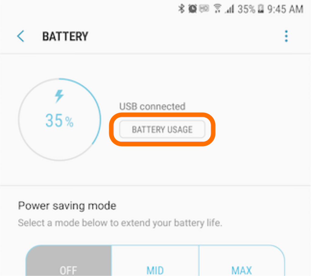 Select "Battery Usage"