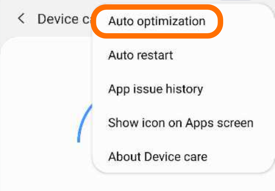 Select "Auto optimization"